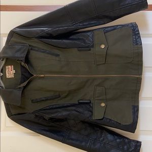 Cute black faux leather jacket